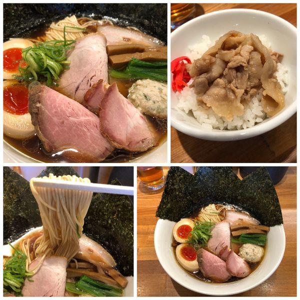 「特製醤油そば1000円 + 豚バラご飯 280円」@麺処 いち林の写真