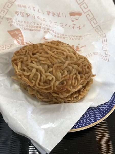 「ラーメンバーガー(豚)」@ふるさと亭の写真