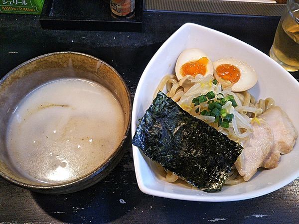 「濃厚つけ麺(煮干) 700円＋味玉 100円」@つけ麺専門店 きじ亭の写真