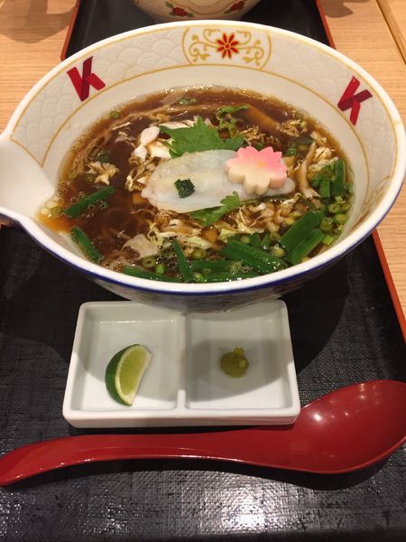 「ふぐだし醤油らーめん ふぐ茶漬けセット」@ふぐだし潮 八代目けいすけ 東急プラザ銀座店の写真