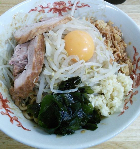 「味噌汁なし　８５０円＋７０円」@ラーメン 登良治郎の写真