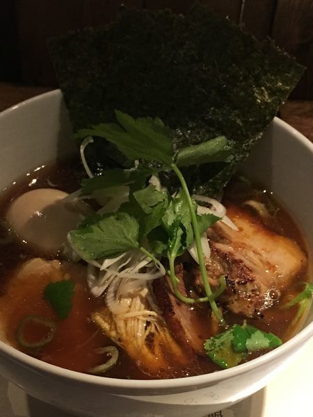 「鶏そば 醤油 特製トッピング」@神田とりそば なな蓮の写真