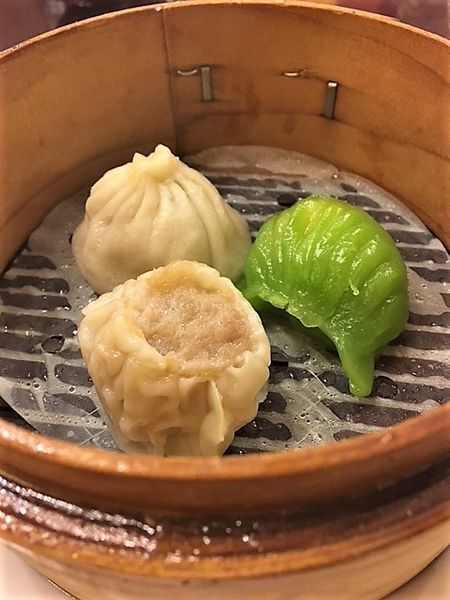 「干し貝柱入りニラ餃子」@順海閣 本館の写真