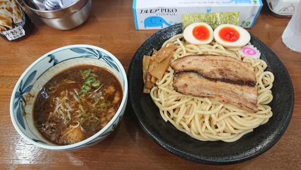 「つけそば（並） 無料 + 味玉 110円 + 替玉 100円」@麺屋こうきの写真