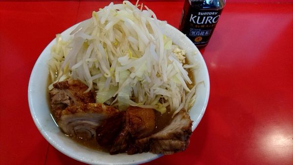 「特製らーめん(豚4枚)、固め、ニンニク、野菜、アレ」@麺屋 桐龍の写真
