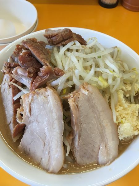 「ブタラーメン＋生たまご」@ラーメンエース 八王子店の写真