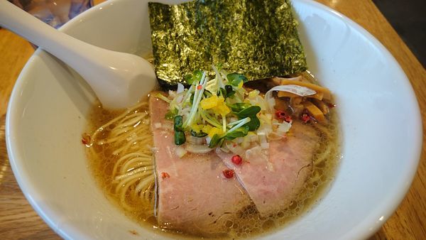 「えび薫る白だし 並150㌘」@自家製麺 中華そば 多繋の写真