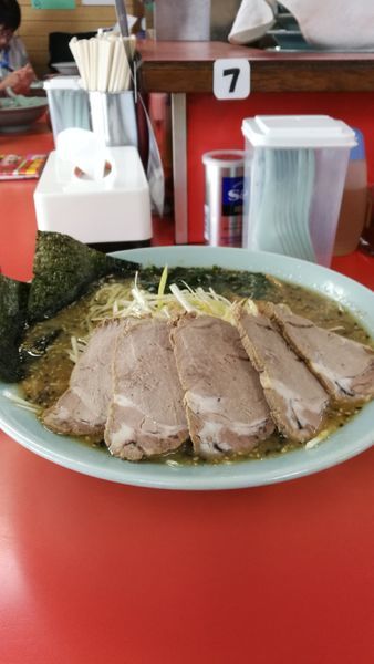 「ネギ味噌チャーシュー中盛」@ラーメンショップ 鷲宮店の写真