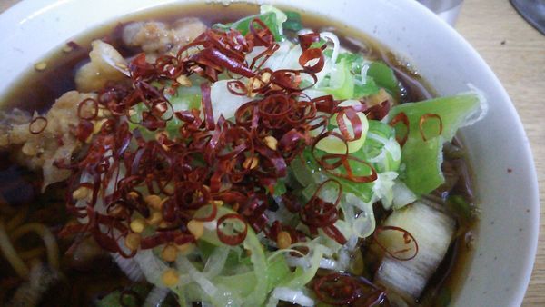 「ジャンボゲソそば」@一○そばの写真