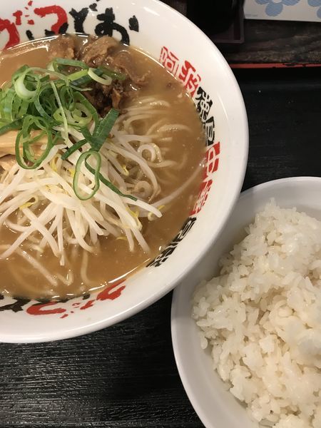 「中華そば、ライス」@うだつ食堂の写真