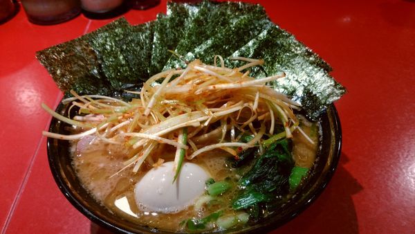 「中盛り　辛ネギ　のり　他」@厚木家の写真