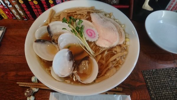 「【限定】ハマグリ×干しタコ ラーメン」@麺酒処 ふくろうの写真