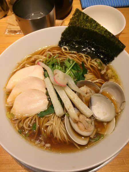 「蛤SOBA980円」@Ginza Noodles むぎとオリーブの写真