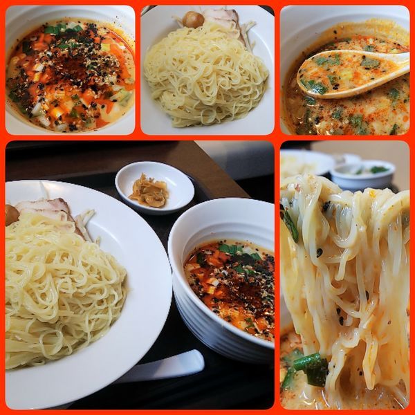 「麻辣椀オススメの旨辛つけ麺（豆乳担々つけ麺）」@麻辣椀の写真