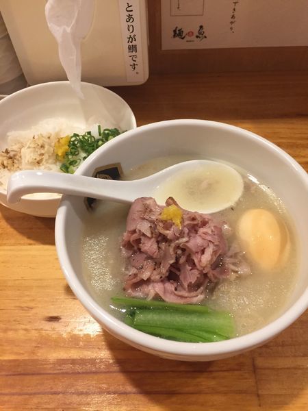 「真鯛らーめん 雑炊セット 味玉」@真鯛らーめん 麺魚の写真