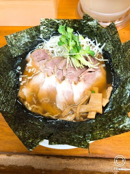 「焼豚そば(醤油)＋ネギ、海苔」@ちばき屋 葛西店の写真