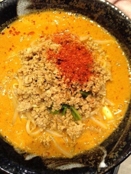 「地獄の坦々麺 阿修羅野菜トッピング1000円」@地獄の担担麺 護摩龍 五反田店の写真