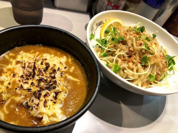 「焦がしチーズのカレーつけそば（中盛）」@中華蕎麦 瑞山（ZUIZAN）の写真