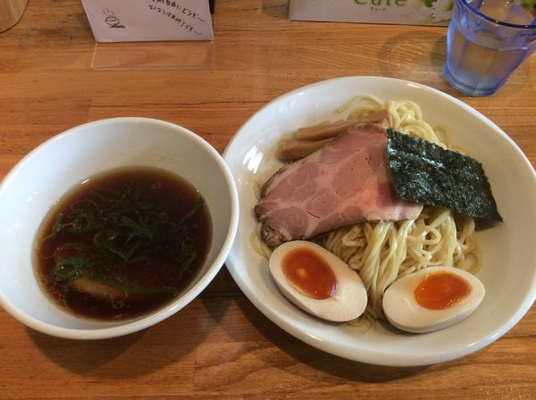 「味玉鶏清湯つけ麺中盛り」@らーめん専門 うしおととりの写真