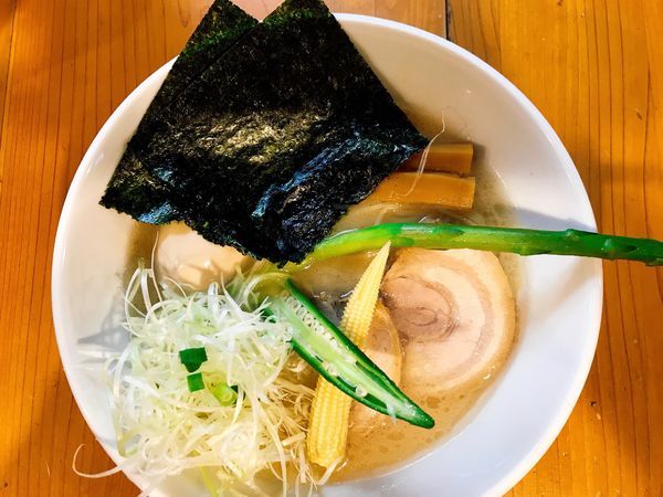 「特製豚白湯(豚骨濃いめ)＋味付半替玉」@ろく月の写真