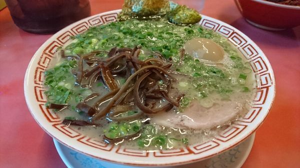 「ねぎラーメン+味たまご+明太ご飯　＠１１５０円」@博多長浜らーめん もりやの写真
