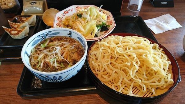 「肉野菜つけ麺」@北海道らぁめん 伝丸 1国四日市三ツ谷店の写真