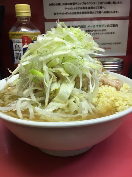 「小ラーメン ネギ ニンニク➕アブラ」@ラーメン二郎 桜台駅前店の写真