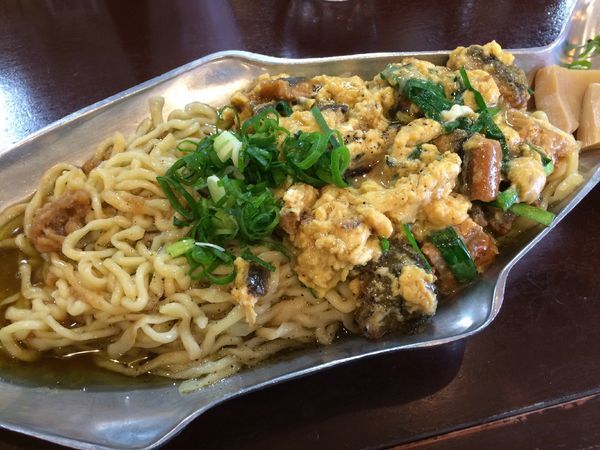 「スタミナ和えそば とろける鰻玉子（限定）」@らーめん 五ノ神精肉店 煮干し編の写真