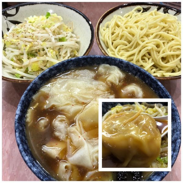 「もり野菜 850円 麺カタメ ワンタン 270円」@所沢大勝軒の写真
