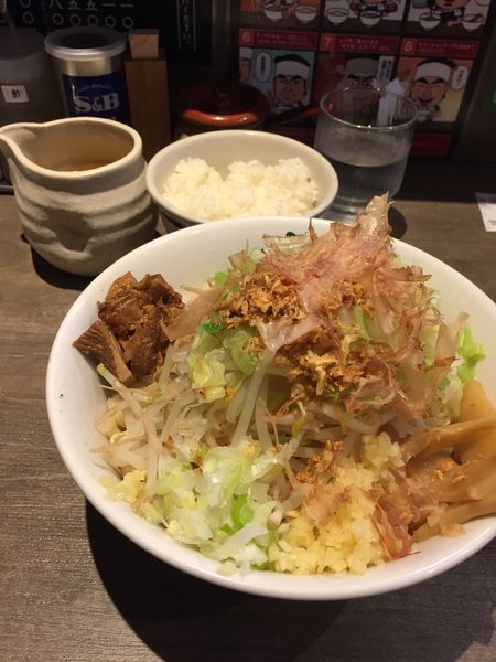 「まぜそば 大盛」@つけめんTETSU あざみ野店の写真