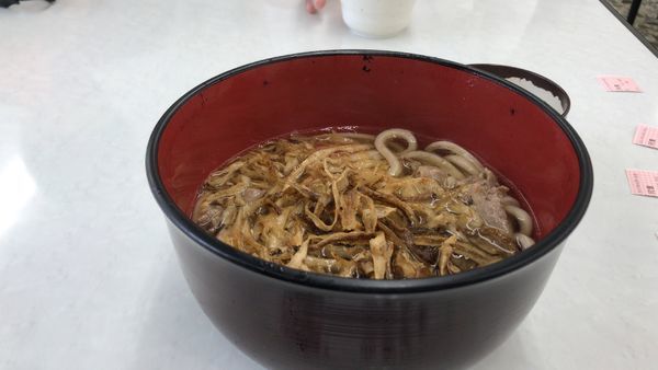 「ごぼう麺」@観光会館 安富屋 レストランの写真