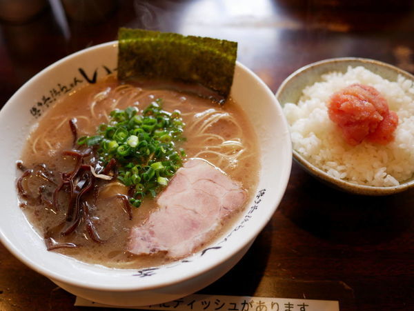 「らーめん ハリガネ＋明太ごはん」@博多長浜らーめん いっきの写真