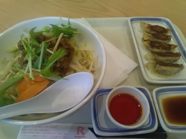 「まぜ辛めん540円」@リンガーハット イオンレイクタウンmori店の写真