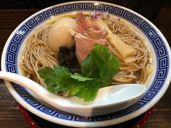 「【限定】烏賊だしいしるそば 大盛  950円」@だし廊 -DASHIRO-の写真