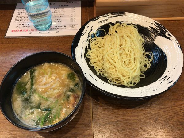 「つけ麺(850円)+豚丼 小(300円)」@らーめん屋 小川の写真