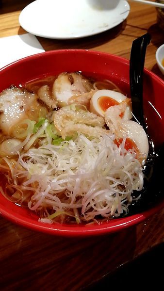 「白えびラーメン」@麺家いろは CiC店の写真