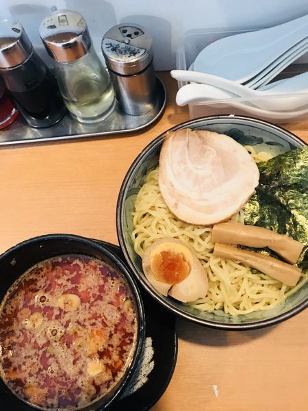 「塩坦々つけ麺」@焦がしねぎらーめん 葱次郎 大宮西口店の写真