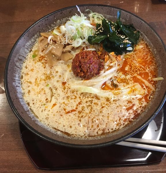 「味噌辛麺(760¥税別)」@日光味噌ラーメン いろは商店 平出店の写真