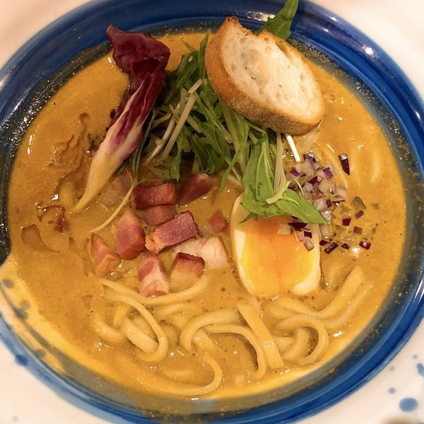 「海老丸カルボナーラ」@海老丸らーめんの写真