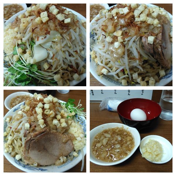 「【ＧＷ限定】ペペロンチーノ風油そば＋麺増し、ニンニク油どでん」@ラーメンの店 どでん 北浦和店の写真
