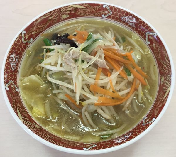 「タンメン(細麺)730円」@あぢとみ食堂の写真