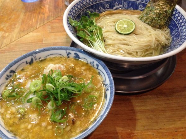 「「限定」えびしおワンタンつけ麺」@流星軒の写真