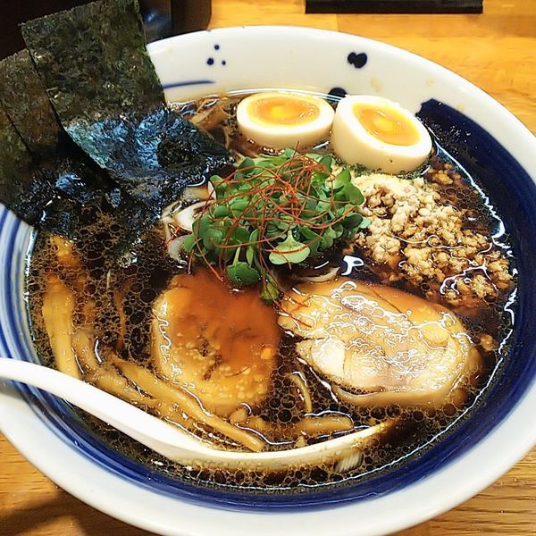 「【期間限定】黒鶏そば」@麺屋 鶏口の写真