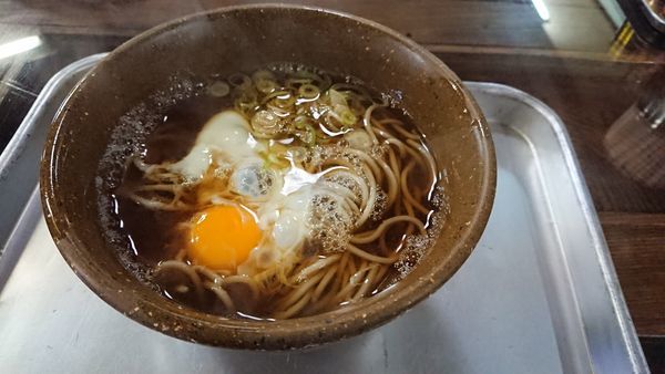 「月見そば　430円」@黒姫物産センターの写真