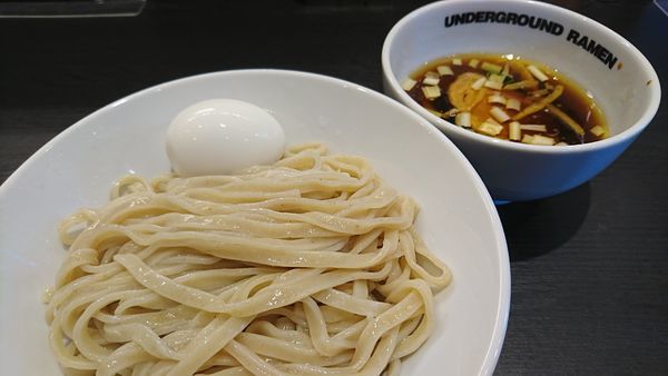「味玉もりそば(1000円)」@UNDERGROUND RAMEN 川越仲町の写真