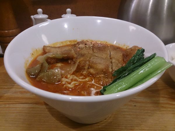 「排骨担々麺(大辛)」@担々麺 ほおずきの写真