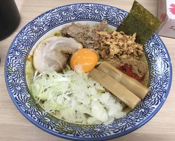 「まぜそば(カレーに変更)」@狼煙 大宮店の写真