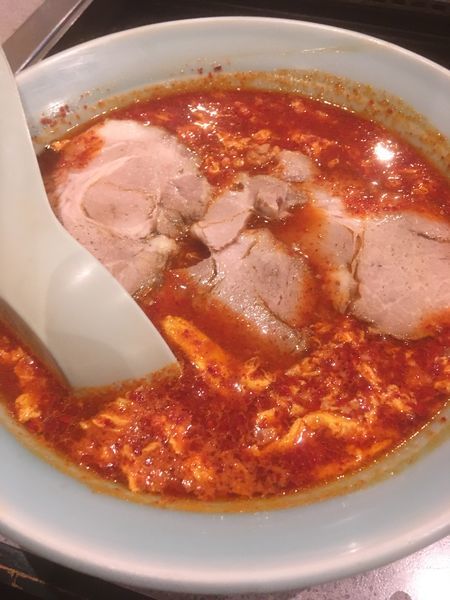 「激辛(裏メニュー)+チャーシュー」@元祖ニュータンタンメン本舗 尻手店の写真