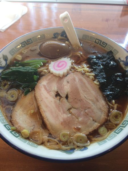 「中華そば大盛り」@かまや食堂の写真