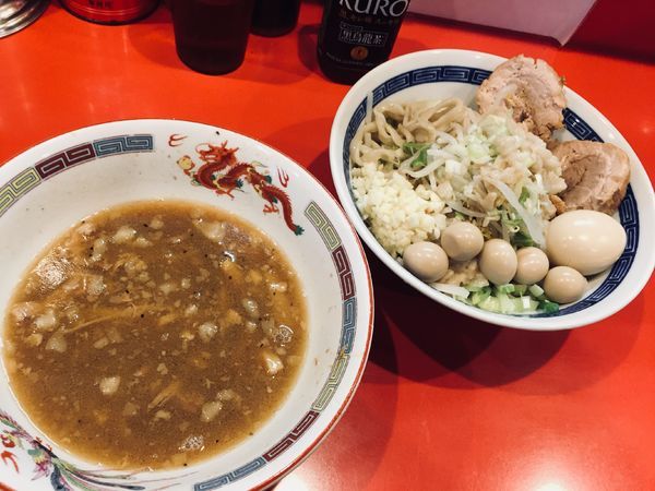 「つけ麺¥850+うずら¥100」@ジャンプの写真